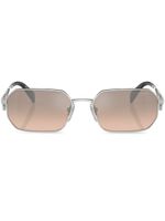 Prada Eyewear lunettes de soleil à monture rectangulaire - Argent