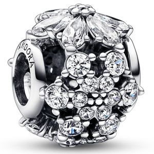 Pandora 792383C01 Bedel Sparkling Herbarium Cluster Round zilver-zirconia wit