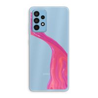 Paarse stroom: Samsung Galaxy A52 Transparant Hoesje