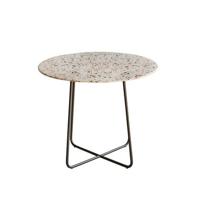Tikamoon - Ronde tuintafel van premium terrazzo en metaal 90 brown Tikamoon - Ronde tuintafel van premium terrazzo en metaal 90 brown