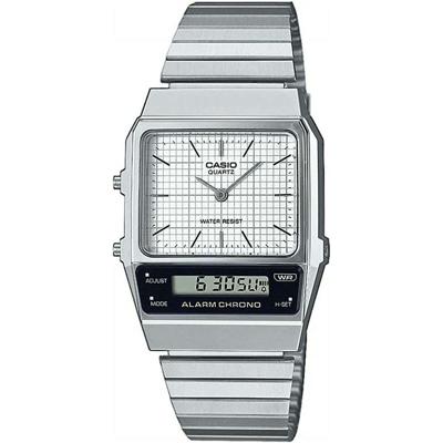 Horloge Uniseks Casio VINTAGE EDGY COLLECTION Zilverkleurig (Ø 40 mm) (Ø 32 mm)