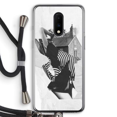 House: OnePlus 7 Transparant Hoesje met koord