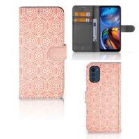 Motorola Moto E32 | Moto E32s | Telefoon Hoesje | Pattern Orange Motorola Moto E32 | Moto E32s | Telefoon Hoesje | Pattern Orange