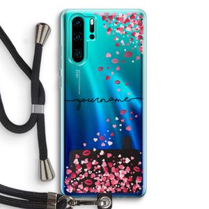 Hartjes en kusjes: Huawei P30 Pro Transparant Hoesje met koord