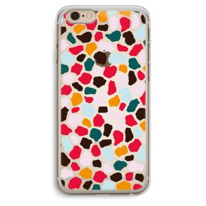 Colored Giraffe: iPhone 6 Plus / 6S Plus Transparant Hoesje
