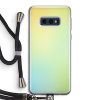 Minty mist pastel: Samsung Galaxy S10e Transparant Hoesje met koord