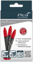 Pica 590/40 markeerkrijt pro | 12x120mm | rood | 12 stuks - pi59040