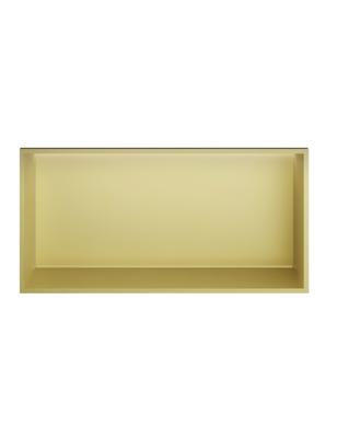 Hotbath &MORE Inbouwnis 30x60x10cm met LED IP44 Geborsteld Messing PVD
