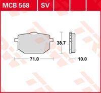 TRW Remblokken, en remschoenen voor de moto, MCB568 Allround organisch