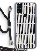 Moroccan stripes: OnePlus Nord N10 5G Transparant Hoesje met koord