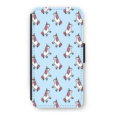 Eenhoorns overal: iPhone 12 Pro Flip Hoesje
