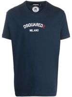 DSQUARED2 t-shirt en coton à logo imprimé - Bleu - thumbnail