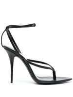 Saint Laurent sandales Gippy 105 mm en cuir - Noir - thumbnail