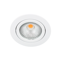 Bella LED spot kantelbaar 5Watt rond WIT IP65 dimbaar - thumbnail