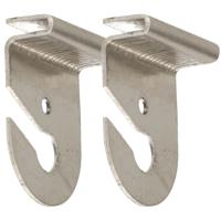 Systeem plafond ophang clips - 10x - aluminium - winkel/etalage - posters ophangen