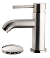 Wiesbaden Cadans wastafelmengkraan laag+clickwaste geborsteld staal