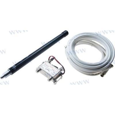 GLORA304TVBK - ALYA+FM+DAB TV-ANTENNE 250mm ZWART