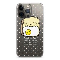 Sleep All Day: iPhone 13 Pro Transparant Hoesje