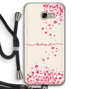 Hartjes en kusjes: Samsung Galaxy A5 (2017) Transparant Hoesje met koord