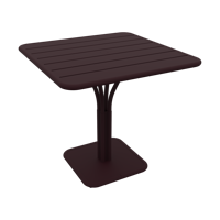 Fermob Luxembourg tuintafel kolom 80x80 cm Black Cherry