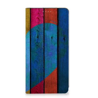Samsung Galaxy S24 Book | Wallet Case | Wood Heart - Cadeau voor je Vriend