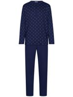 Katoenen heren pyjama nachtblauw