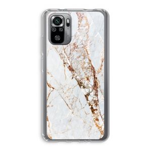 Goud marmer: Xiaomi Redmi Note 10S Transparant Hoesje