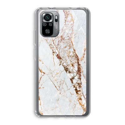 Goud marmer: Xiaomi Redmi Note 10S Transparant Hoesje