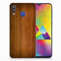 Samsung Galaxy M20 (Power) | Bumper Hoesje | Donker Hout