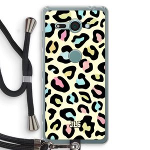 Leopard pattern: Sony Xperia XZ2 Compact Transparant Hoesje met koord