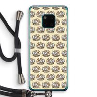 Slapende poes: Huawei Mate 20 Pro Transparant Hoesje met koord