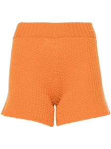 Alanui short en maille à design nervuré - Orange