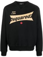 DSQUARED2 sweat en coton à logo imprimé - Noir