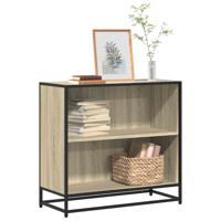 Boekenkast 80x35x76 cm bewerkt hout sonoma eikenkleurig Boekenkast 80x35x76 cm bewerkt hout sonoma eikenkleurig