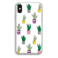 Sanseveria: iPhone X Transparant Hoesje