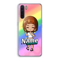 Chibi Maker vrouw: Oppo A91 Transparant Hoesje
