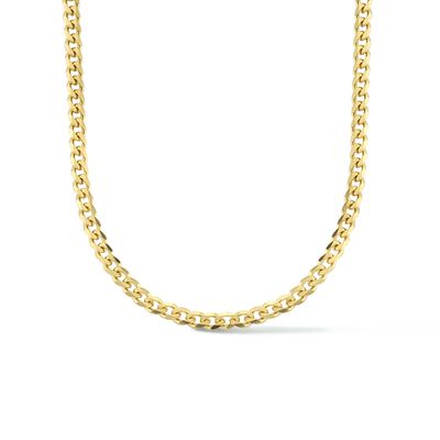 Ketting Staal Geslepen Gourmette 3,5 mm 42 + 3 cm