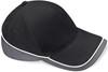 Beechfield CB171 Teamwear Competition Cap - Black/Graphite Grey/White - One Size