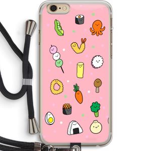 Happy bento friends: iPhone 6 PLUS / 6S PLUS Transparant Hoesje met koord