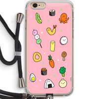Happy bento friends: iPhone 6 PLUS / 6S PLUS Transparant Hoesje met koord