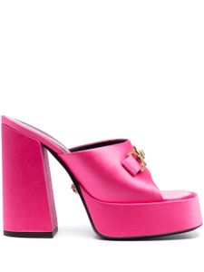 Versace mules satinées Aevitas 120 mm à plateforme - Rose