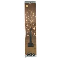 Lichtboom - zwart?- metaal?- 60 cm - 230 led lichtjes - flash - klassiek warm - verlichte kerstboom
