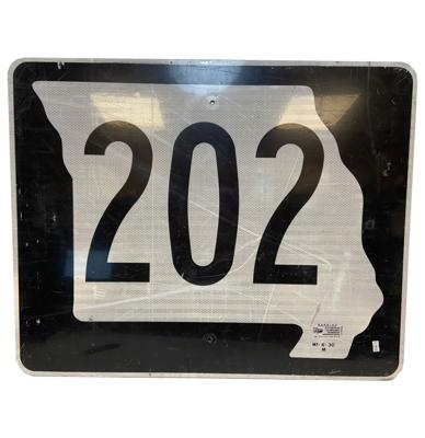 Missouri Highway 202 Straatbord - Origineel