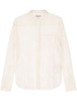 Zadig&Voltaire Tyrone floral-lace mesh shirt - Tons neutres - thumbnail