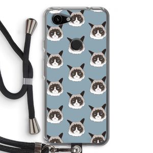 It's a Purrr Case: Pixel 3a Transparant Hoesje met koord