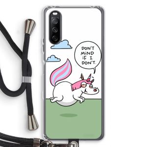 Unicorn: Sony Sony Xperia 10 III Transparant Hoesje met koord