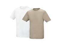 PARKSIDE Set van 2 heren T-shirts (Beige/wit, XL)