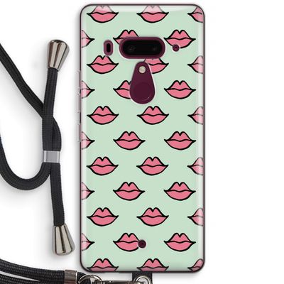 Lipjes: HTC U12+ Transparant Hoesje met koord