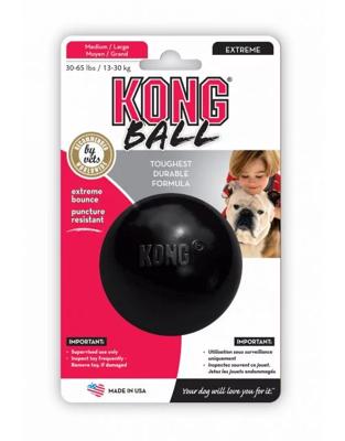 Kong Kong Bal Rubber Zwart M 1st