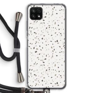 Terrazzo N°14: Samsung Galaxy A22 5G Transparant Hoesje met koord